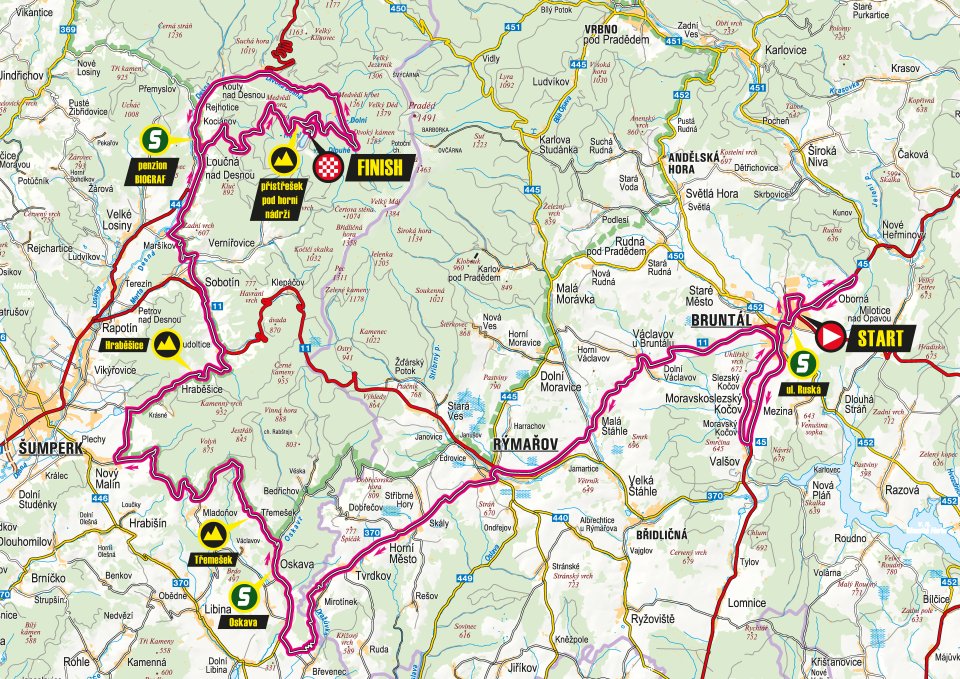 ZM 21 Bruntal Dlouhe strane mapa c 1