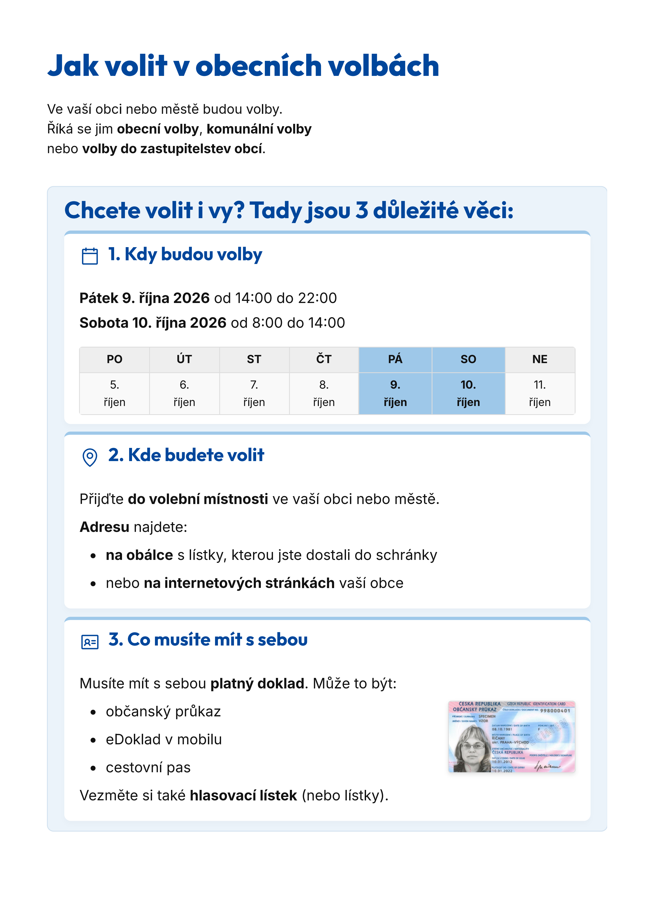 Infoletak volby 1