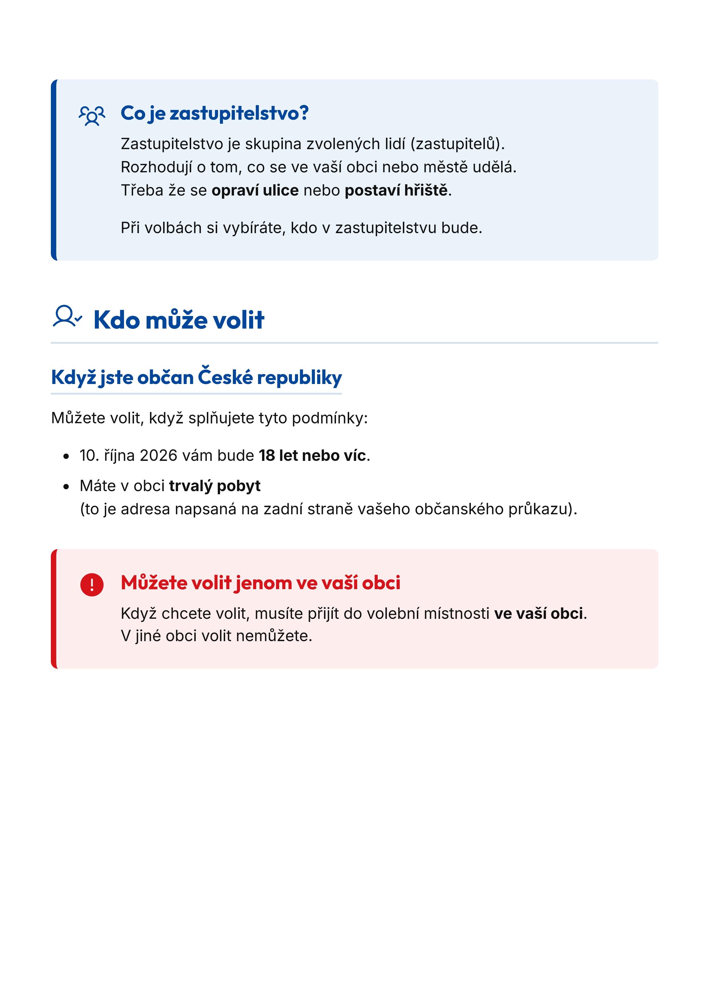 Infoletak volby 2