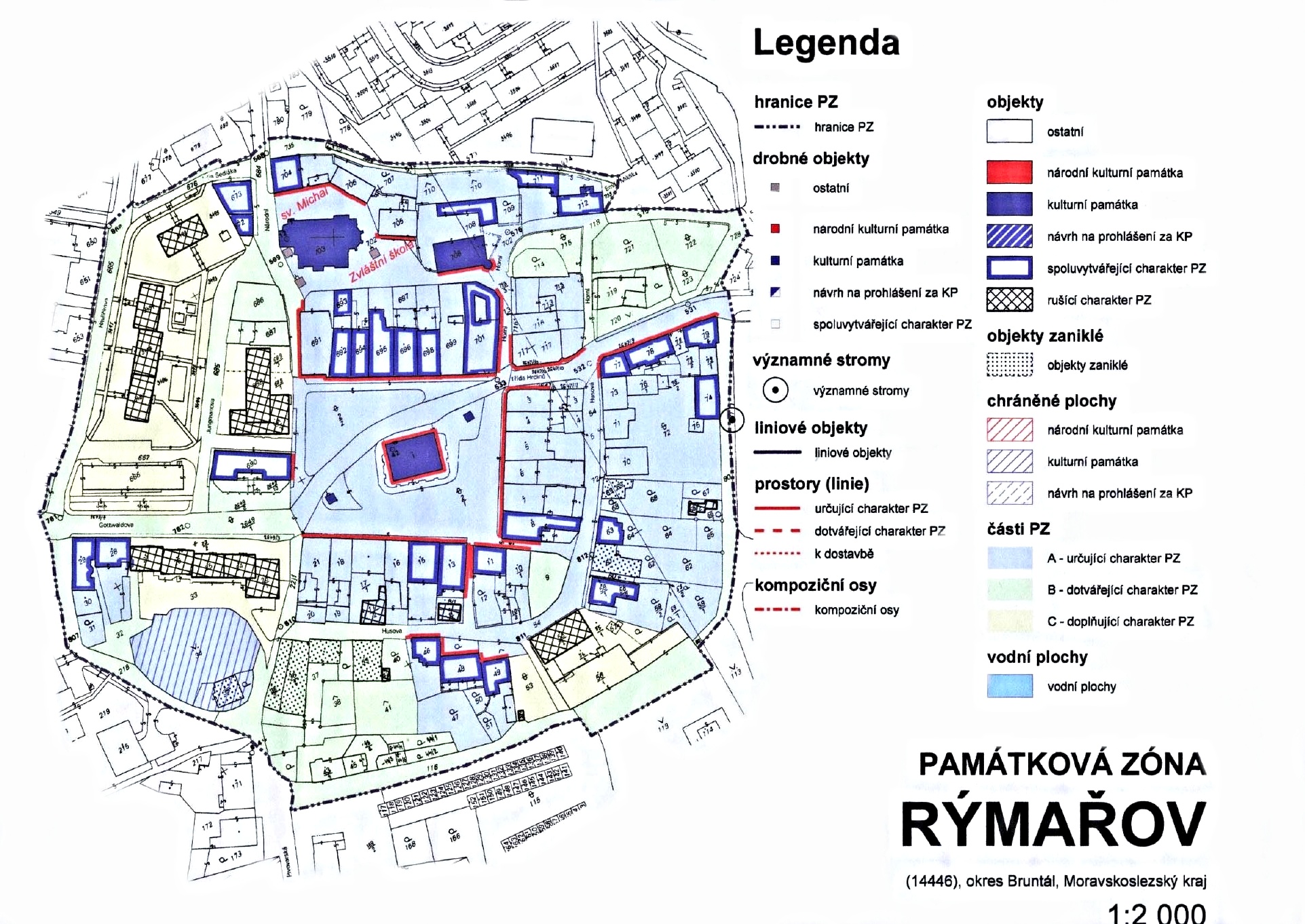 Mapa městské památkové zóny